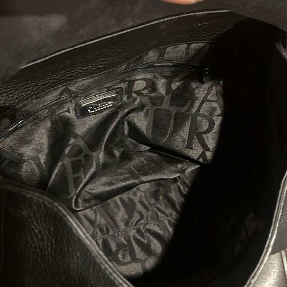 FURLA PATTY BLACK PEBBLED LEATHER HOBO BAG - Picture 10 of 16